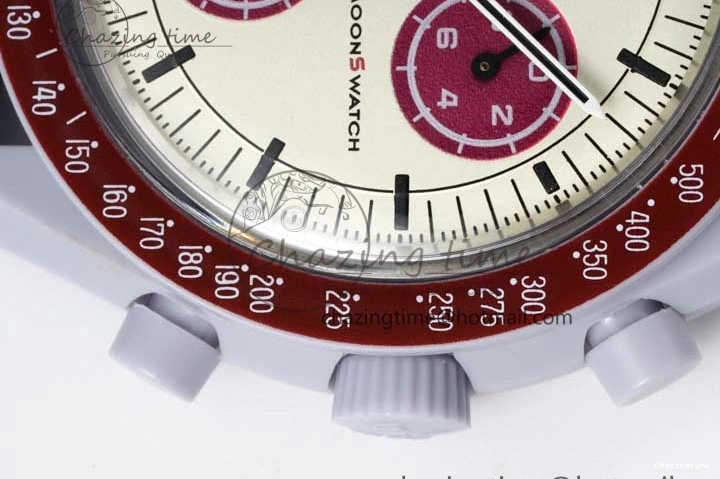 1229 Speedmaster Misson To Pluto 1:1 Best Edition Gray Dial On Nylon Strap Quartz TravelReady 7858